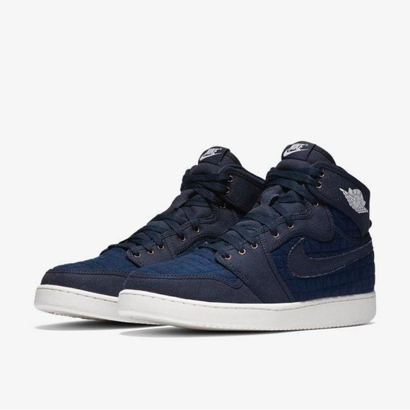 AJKO High OG Canvas ‘Obsidian’ size 10.5M. Air Jordan 1 KO (1985). - Picture 11 of 13